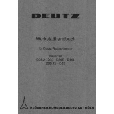 Deutz D25.2 - D30 - D30S - D40L - D50.1S - D55 Workshop Manual